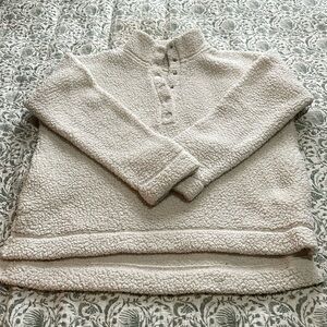 Aerie Sherpa jacket cream size XS